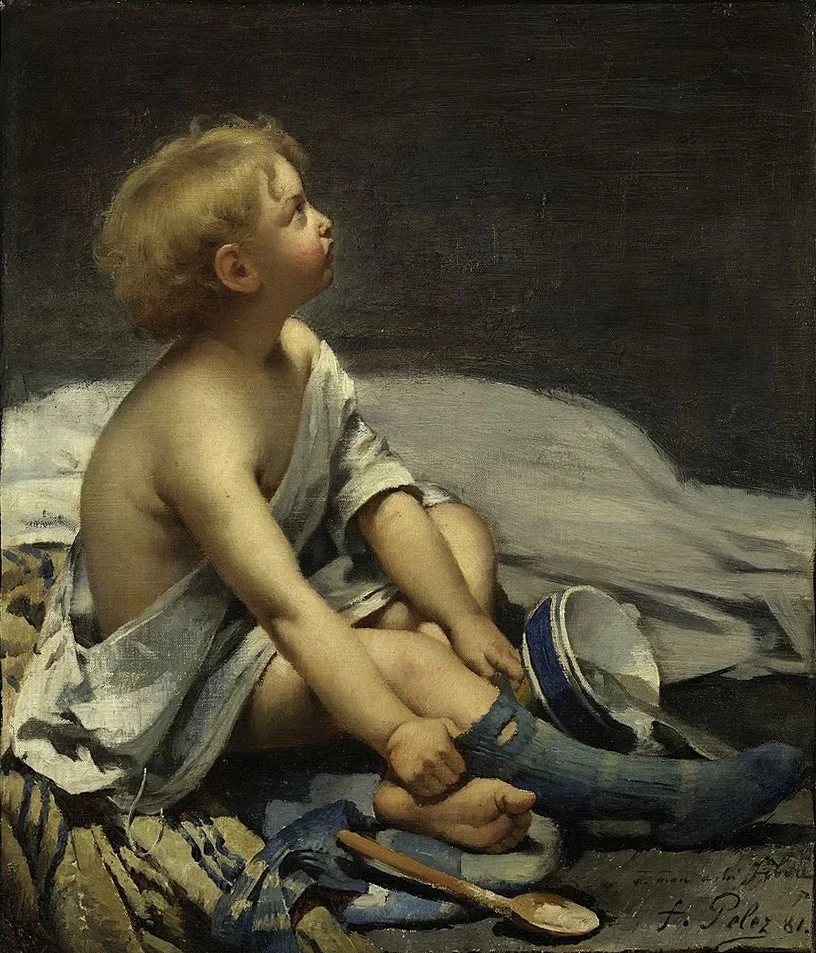 Un bambino in soffitta - Museo delle Belle Arti della città di Parigi